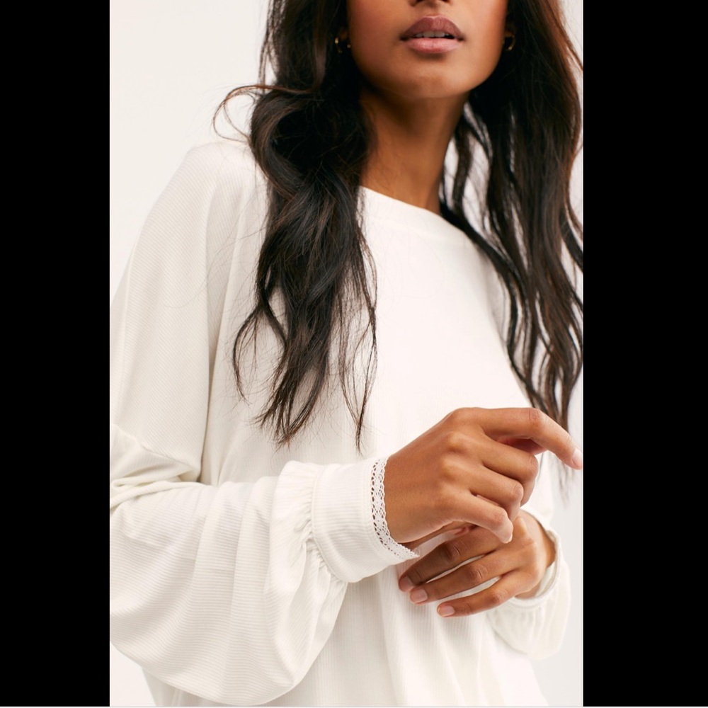 Free People Shimmy Shake Top Ivory Size XS New! - Picture 2 of 8